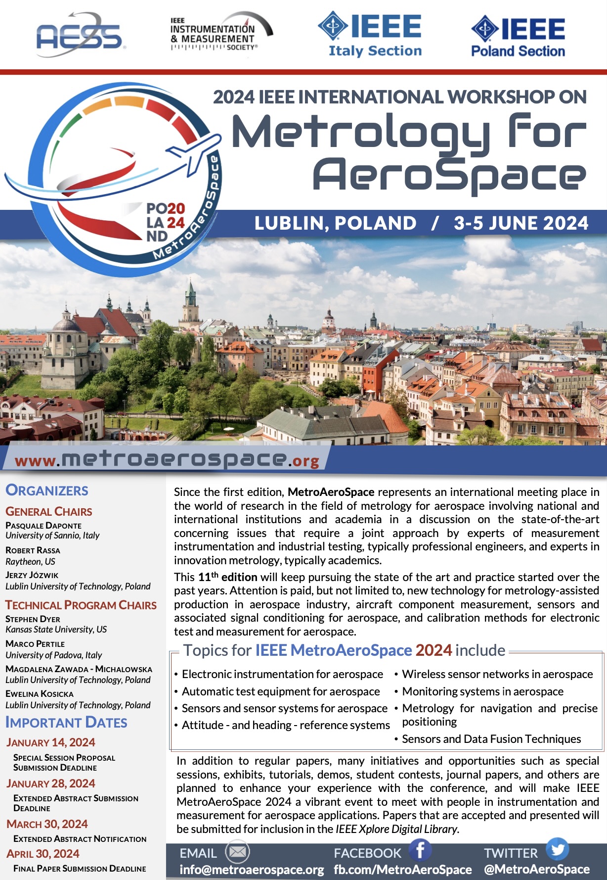 Call for Papers IEEE MetroAeroSpace 2024